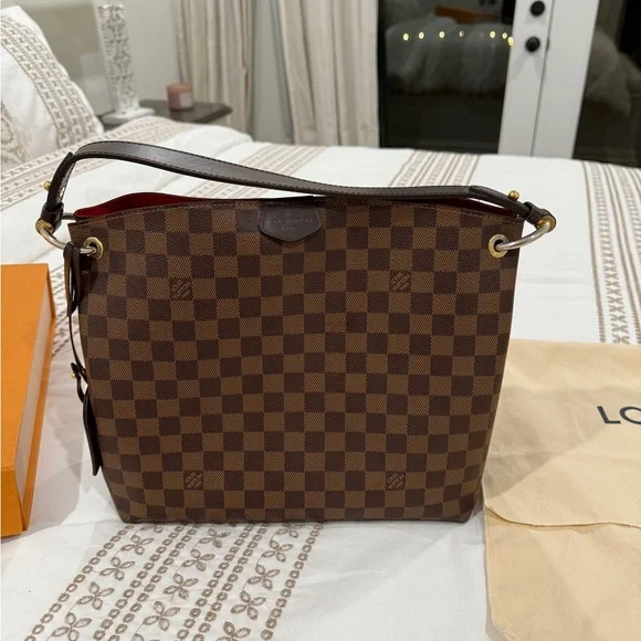 Authentic Louis Vuitton Graceful PM Damier Ebene  w/Receipt Dust bag and Box - Picture 3 of 13